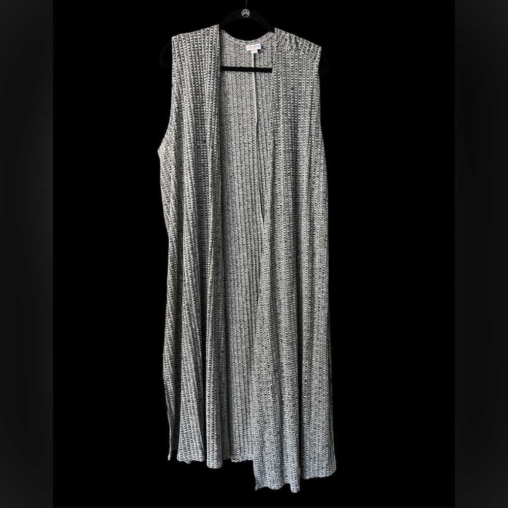 LuLaRoe xl black gray duster split side cardigan
C